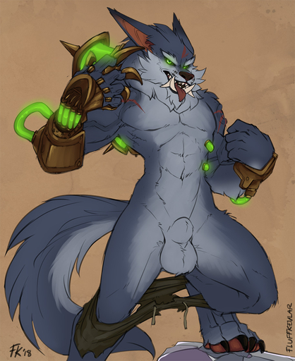 2018 4_toes 5_fingers abs animal_genitalia armor balls barefoot big_ears black_claws black_nose black_sclera bottomwear canid canine canis claws clothed clothing digitigrade fangs featureless_chest feet fingers fluff-kevlar fully_sheathed fur genitals glowing glowing_eyes green_eyes grey_balls grey_body grey_fur grey_tail league_of_legends looking_at_viewer male mammal navel open_mouth partially_clothed pawpads riot_games scar sheath shorts shorts_down simple_background solo teeth toe_claws toes tongue tongue_out topless video_games warwick_(lol) wolf // 914x1120 // 276.0KB