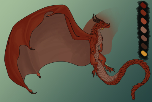 4_toes belly_scales claws countershade_tail countershade_torso countershading dewlap_(anatomy) dragon featureless_crotch feet feral gradient_background gular_flap hi_res horn membrane_(anatomy) membranous_wings red_body red_scales red_wings scales scalie simple_background solo toes vulkalu western_dragon wing_claws wings yellow_eyes // 2500x1683 // 3.2MB