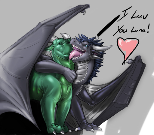 <3 claws dragon duo hug licking male membrane_(anatomy) membranous_wings narse sabur scalie tojo_the_thief_(character) tongue tongue_out western_dragon wings // 1080x949 // 436.6KB