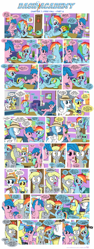 2015 absurd_res blonde_hair blue_body blue_eyes blue_feathers blue_fur blue_hair camera clock clothing comic cutie_mark derp_eyes derpy_hooves_(mlp) dialogue digital_media_(artwork) english_text equid equine feathered_wings feathers female firefly_(pre-g4) friendship_is_magic fur grey_body grey_fur group hair hasbro hat headgear headwear hi_res horse ill mammal multicolored_hair multicolored_tail my_little_pony notebook oblivious open_mouth orange_eyes pegasus pencil_(object) pink_body pink_fur rainbow_dash_(mlp) rainbow_hair rainbow_tail smile sorc text white_body white_fur wings yellow_body yellow_eyes yellow_fur // 1248x3290 // 3.0MB