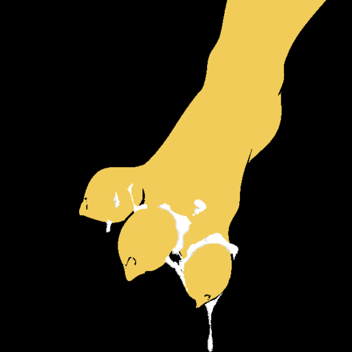 1:1 3_toes alpha_channel ambiguous_gender anthro bethesda_softworks bodily_fluids claws cum cum_on_feet feet felid filthypally foot_fetish foot_focus foot_shot fur genital_fluids hindpaw katia_managan khajiit mammal paws plantigrade prequel simple_background solo spread_toes the_elder_scrolls toe_claws toes transparent_background video_games webcomic webcomic_character yellow_body yellow_fur // 600x600 // 4.7KB