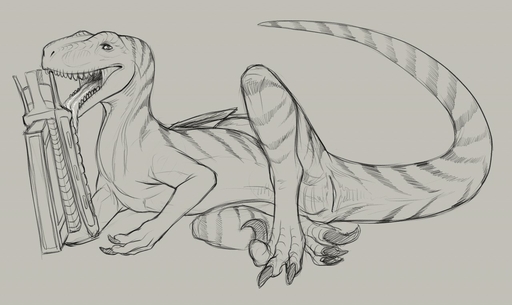 animal_genitalia claws cloaca dinosaur female feral genitals horizontal_cloaca licking nanosaur open_mouth ranged_weapon reptile scalie simple_background sketch solo teeth thumbless toe_claws tongue tongue_out weapon yaroul // 1280x763 // 153.9KB