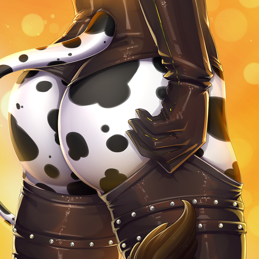 1:1 2018 anthro bovid bovine butt butt_shot canid canine canis cattle close-up clothed clothing dalmatian digital_media_(artwork) domestic_dog female knight_dd mammal solo standing // 900x900 // 695.5KB