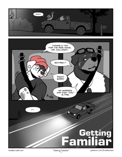 2022 age_difference anthro beanie braeburned canid canine canis car clothed clothing comic dalmatian dialogue digital_media_(artwork) dog_tags domestic_dog driving duo_focus english_text eyewear glasses group hair hair_over_eye hat headgear headwear hi_res male malemale mammal mastiff molosser mostly_offscreen_character mr._calloway_(braeburned) older_male one_eye_obstructed partners_parent rottweiler seatbelt sitting tattoo text topwear trio truck url vehicle wes_(braeburned) younger_male // 1532x1969 // 927.1KB