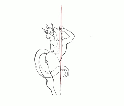 2016 2d_animation animated anthro breasts butt dancing equid equine female femtoampere_(character) frame_by_frame fuzzamorous genitals hair hooves horn horse loop mammal nipples nude pole pole_dancing pussy short_playtime simple_background sketch solo unicorn white_background // 1280x1088 // 1.9MB