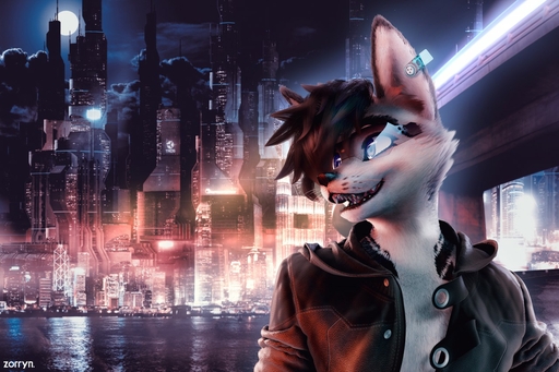 16:9 3d_(artwork) anthro canid canine canis clothed clothing digital_media_(artwork) fox fur futuristic hair male mammal science_fiction shaded smile solo widescreen zorryn // 1280x853 // 261.5KB