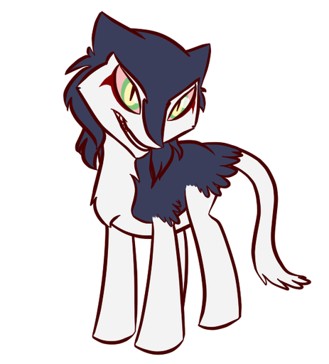 alternate_species ambiguous_gender equid equine feral hasbro horse hybrid mammal my_little_pony ponification pony rain_silves sergal simple_background smile solo taski what_has_magic_done white_background // 558x617 // 82.4KB