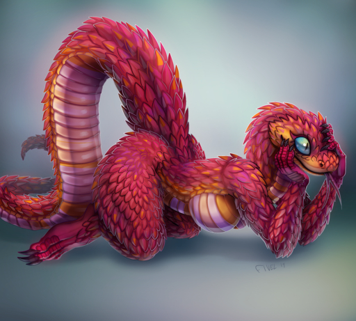 10:9 2019 anthro belly_scales big_breasts breasts bush_viper digital_media_(artwork) female fivel forked_tongue hanging_breasts hi_res non-mammal_breasts nude old_world_viper pupils red_body red_scales reptile scales scalie sherbet_(fivel) slit_pupils snake solo tongue tongue_out viper // 1500x1350 // 2.7MB