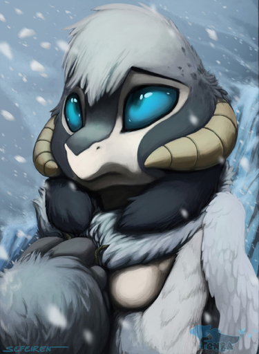 2013 anthro blue_eyes breasts chest_tuft cold conditional_dnp dragon empty_eyes eyebrows female fenra fur furred_dragon grey_body grey_fur hand_on_chest horn ice lexi_(sefeiren) non-mammal_breasts northern_ice_fenra outside portrait raised_inner_eyebrows scalie sefeiren snow snowing solo tuft wings // 528x720 // 126.3KB