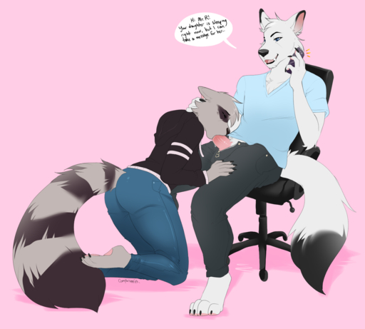 2018 aaron_fox anthro arctic_fox bodily_fluids bottomwear butt canid canine chair clothed clothed_sex clothing compass_(artist) denim denim_clothing dialogue duo erection fellatio female female_penetrated fox furniture genitals hand_on_head happy happy_sex hi_res jacket jeans male malefemale male_penetrating male_penetrating_female mammal open_mouth oral oral_penetration pants penetration penile penis phone procyonid raccoon robin_raccoon romantic_couple saliva sex shirt smile stealth t-shirt topwear vulpes // 1515x1363 // 541.0KB