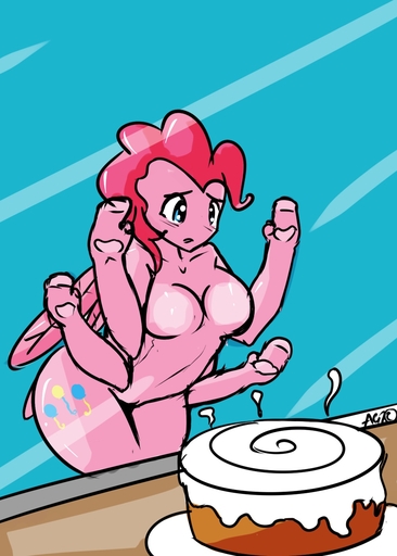 against_surface anthro anthrofied avante92 cake cutie_mark dessert earth_pony equid equine female food glass hi_res horse mammal on_glass pinkie_pie_(mlp) pony signature solo // 1000x1400 // 238.5KB