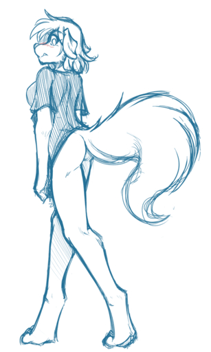 3:5 anthro biped blush bottomless butt canid canine canis casual_exposure clothed clothing conditional_dnp digitigrade domestic_dog ears_down evals female fluffy fluffy_tail fur hair hindpaw keidran looking_back mammal pawpads paws pivoted_ears shirt simple_background sketch solo standing tom_fischbach topwear twokinds webcomic webcomic_character white_background // 600x1000 // 58.1KB