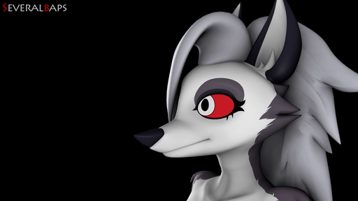 16:9 3d_(artwork) 3d_animation 4k absurd_res animated anthro black_nose canid canid_demon canine canis demon digital_media_(artwork) domestic_dog evil_grin fangs female fur grey_body grey_fur grin hellhound helluva_boss hi_res high_framerate loona_(vivzmind) mammal mouth_shot no_sound open_mouth red_light severalbaps sharp_teeth short_playtime smile solo source_filmmaker teeth webm white_body white_fur widescreen wolf // 3840x2160, 7.5s // 1.7MB