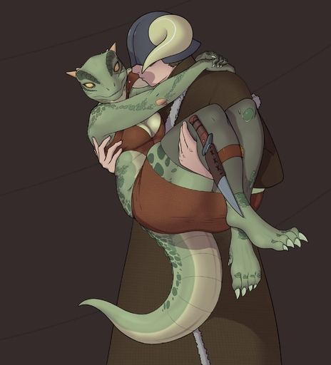 2022 5_fingers 5_toes 6_horns anthro argonian armor barefoot belly_scales big_breasts big_butt biped bluedraggy bottomwear breasts bridal_carry butt carrying claws cleavage clothed clothing cokesero color_edit colored curvy_figure deeja dewclaw digital_drawing_(artwork) digital_media_(artwork) dovahkiin duo edit eye_contact feet female finger_claws fingers fully_clothed green_body green_skin headgear helmet hi_res horn horned_helmet human humanoid_hands knife knife_sheath looking_at_another male malefemale mammal multi_horn non-mammal_breasts plantigrade pupils scales scalie simple_background skirt slightly_chubby slightly_chubby_anthro slightly_chubby_female slit_pupils thick_tail thick_thighs toe_claws toes topwear video_games voluptuous yellow_eyes // 1920x2120 // 262.0KB