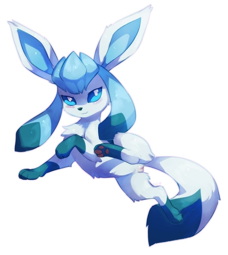 2019 4_toes blue_body blue_eyes blue_fur blue_hair blue_inner_ear blue_markings blue_sclera blush canid canine chest_tuft digital_media_(artwork) dipstick_tail eeveelution embarrassed feet female feral fur genitals glaceon hair hi_res hioshiru leg_markings long_ears long_hair looking_at_viewer lying mammal markings multicolored_body multicolored_ears multicolored_fur multicolored_tail pawpads paws pink_pussy pokemon_(species) presenting presenting_pussy pseudo_hair pupils pussy quadruped raised_leg red_pawpads shadow shy simple_background socks_(marking) solo tail_markings toes tuft two_tone_body two_tone_ears two_tone_fur two_tone_tail video_games white_background white_body white_fur white_pupils // 1145x1280 // 68.6KB