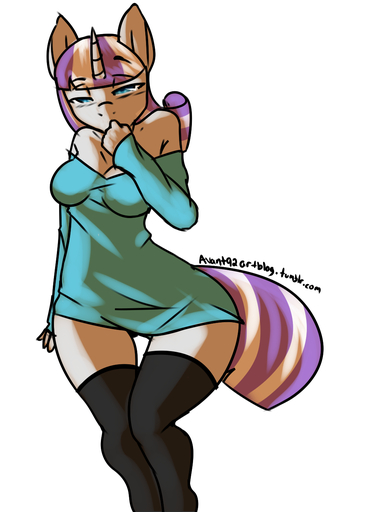 2013 anthro anthrofied avante92 blue_eyes blush breasts cleavage clothed clothing equid equine female hair hi_res horn horse legwear looking_at_viewer mammal mature_anthro mature_female multicolored_hair pink_hair signature simple_background solo stockings twilight_velvet_(mlp) two_tone_hair unicorn white_background white_hair wide_hips // 1041x1397 // 442.7KB