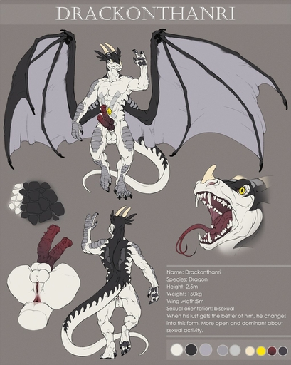 anthro balls digitigrade dragon english_text erection genitals hi_res honovy horn intersex knot maleherm model_sheet multi_balls multi_genitalia multi_penis nude pawpads penis pussy solo standing text thick_tail tongue tongue_out wings // 1022x1280 // 268.4KB