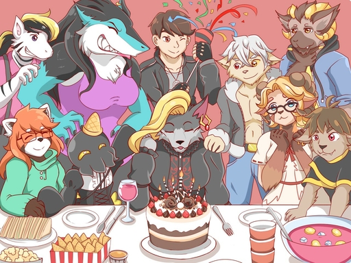 4:3 ailurid anthro bilberryfryst birthday birthday_cake bovid brony cake canid canine canis caprine coyote cthulhu-kun_(character) dessert equid equine eugeniamilros eugeniy_g eugeniyburnt_(character) eyewear female food fox friends glasses group hasbro horn horse human hybrid invalid_tag knil_(character) male mammal mintredpanda my_little_pony oktiwolfik pony ram_horns red_fox red_panda sergal sheep silver_fox sly_the_pony_(character) smile sp4evar_(artist) thicc_cheese voogaroo vulpes webcomic_character // 1280x960 // 393.7KB