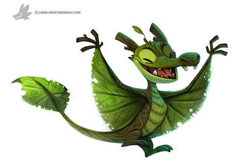 ambiguous_gender cryptid-creations dragon elemental_creature eyes_closed fangs feral flora_fauna green_body green_scales horn leaf membrane_(anatomy) open_mouth plant scales simple_background solo text url white_background wings wyvern // 1300x858 // 662.6KB