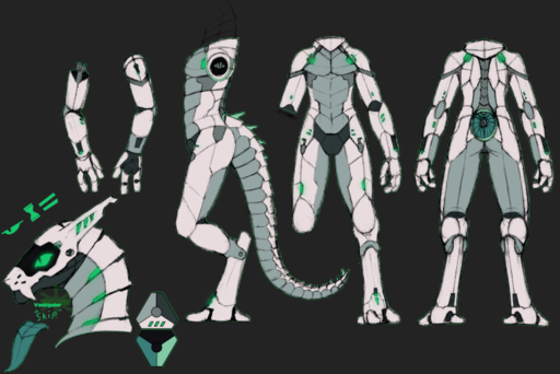 3_fingers 3_toes ambiguous_gender android dragon feet fingers frostwyrm102 machine mecha model_sheet nude robot simple_background solo synth_(vader-san) synthetic toes tongue traditional_media_(artwork) // 800x535 // 307.4KB