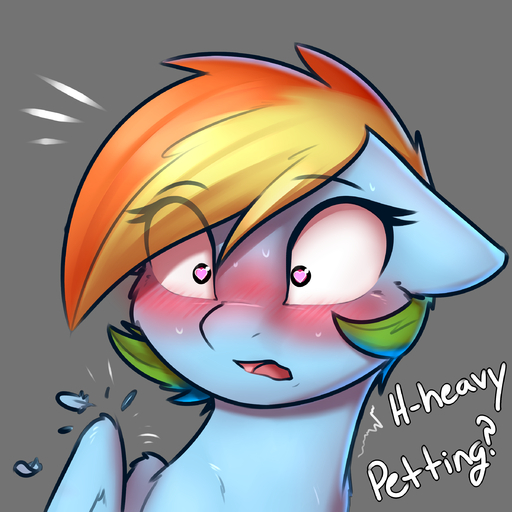1:1 <3 <3_eyes absurd_res blue_body blue_fur blush english_text equid equine eyebrows eyelashes feathered_wings feathers female friendship_is_magic fur hair hasbro hi_res horse mammal multicolored_hair my_little_pony pegasus pudgeruffian rainbow_dash_(mlp) rainbow_hair reaction_image simple_background solo text wings // 2400x2400 // 2.4MB