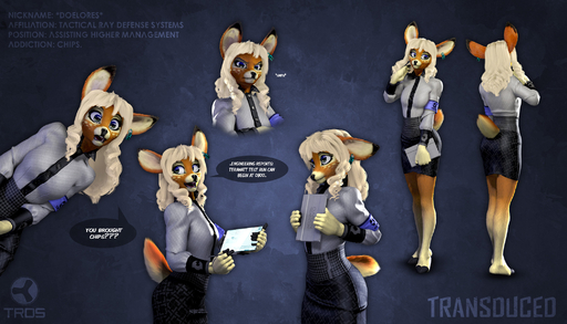 2_toes 3d_(artwork) 7:4 anthro barefoot blonde_hair blue_eyes capreoline cervid clothed clothing cloven_hooves dialogue digital_media_(artwork) doelores dress ear_tag english_text feet female furgonomics genetic_engineering hair hi_res hooves mammal plantigrade smile solo tail_clothing text toes white-tailed_deer white_hair zorryn // 2100x1200 // 564.0KB