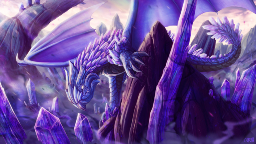 16:9 2019 4k absurd_res ambiguous_gender aurene claws digital_media_(artwork) dragon feral guild_wars hi_res membrane_(anatomy) membranous_wings ourka solo standing video_games wings // 3840x2160 // 10.8MB