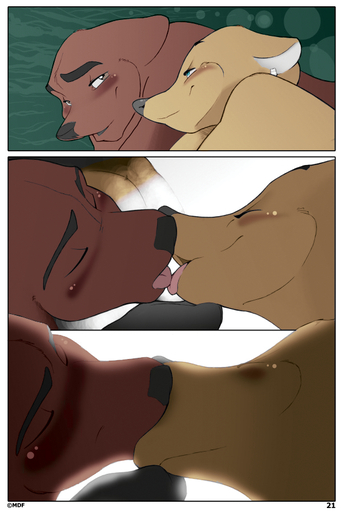 anthro blush border canid canine comic duo ear_piercing eyes_closed female fox french_kissing fur huska kissing love_can_be_different male malefemale mammal miles_df piercing red_body red_fur richard_(lcbd) romantic_couple source_request tan_body tan_fur tongue tongue_out white_border yellow_body yellow_eyes yellow_fur // 604x900 // 508.3KB
