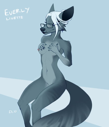absurd_res anthro breast_grab breast_squish breasts canid canine discreet_user everly_(discreet_user) eyewear female fondling fox glasses hand_on_breast hi_res mammal self_fondle sitting slim small_breasts solo squish // 2515x2913 // 2.6MB