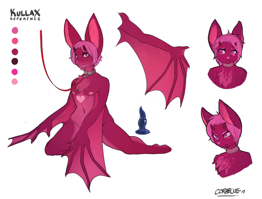 2017 annoyed anthro big_ear blush chest_tuft chiropteran collar corablue dildo fur girly hair hi_res horn kullax leash male mammal membrane_(anatomy) membranous_wings model_sheet nude pink_body pink_eyes pink_fur pink_hair realistic_wings red_body red_fur sex_toy short_hair short_horn simple_background small_horn solo tuft white_background winged_arms wings // 1920x1458 // 417.3KB