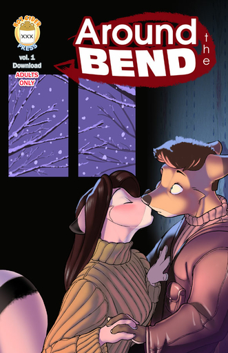anthro brown_hair canid canine clothed clothing comic cover cover_art cover_page duo english_text eyes_closed female fox hair inside kissing male mammal miles_df snow text // 582x900 // 117.5KB