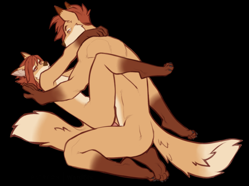 2019 4_toes 5_fingers alpha_channel ambiguous_penetration anthro anthro_on_anthro anthro_penetrated anthro_penetrating anthro_penetrating_anthro brown_hair canid canine carry_position digital_media_(artwork) duo faint feet female female_penetrated fingers fluffy fluffy_tail fox fur hair intraspecies kneeling male malefemale male_penetrating male_penetrating_female mammal nude penetration selfcest square_crossover tan_body tan_fur toes // 1000x749 // 297.1KB