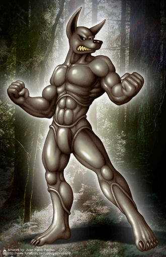 2007 abs angry anthro biceps biped black_nose canid canine canis claws clenched_teeth detailed_background fangs flexing forest fur geminisaint male mammal muscular muscular_anthro muscular_male nature outside pecs plant pose solo standing teeth toe_claws tree white_eyes wolf // 580x900 // 116.5KB