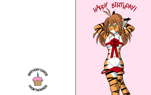 anthro birthday breasts brown_hair card casual_exposure clothed clothing conditional_dnp cupcake felid female flora_(twokinds) food fur hair keidran mammal orange_body orange_fur pantherine ribbons solo stripes tiger tom_fischbach twokinds webcomic webcomic_character white_body white_fur // 900x566 // 119.2KB