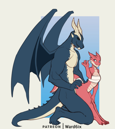 2020 claws digital_media_(artwork) dragon duo faint female horn kobold male malefemale membrane_(anatomy) membranous_wings scalie size_difference spines vahruunir_(titania) western_dragon wings // 894x1000 // 328.2KB