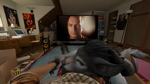 3d_(artwork) 3d_animation animated anthro bedroom canid digital_media_(artwork) dr_whooves_(artist) duo female hi_res human male malefemale mammal meme patting saul_goodman sleeping sound tail_motion tailwag video_games webm were werecanid worgen // 1920x1080, 48s // 3.9MB