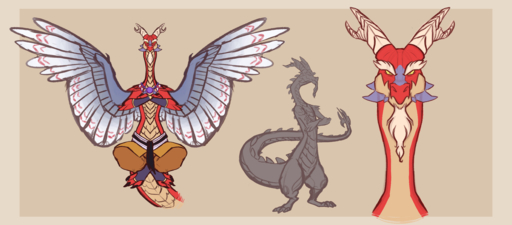 absurd_res anthro claws deity dragon earthsong9405 facial_hair feathered_wings feathers goatee hi_res long_neck looking_at_viewer male nintendo scalie solo the_legend_of_zelda valoo video_games wind_waker wings // 7500x3300 // 9.4MB
