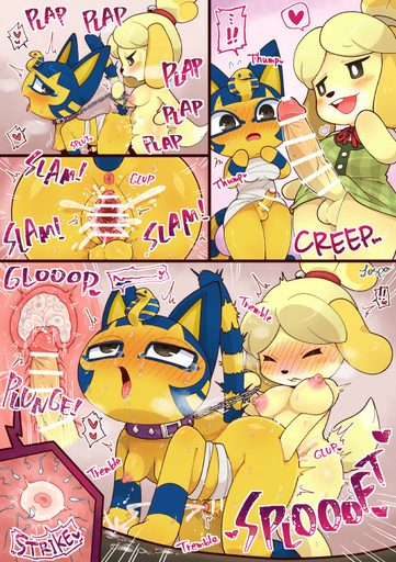 <3 ahegao all_fours ankha_(animal_crossing) anthro anthro_on_anthro anthro_penetrated anthro_penetrating anthro_penetrating_anthro anus areola backsack balls balls_deep bare_legs big_breasts big_penis blonde_hair blush bodily_fluids breasts butt canid canine canis chain chain_leash clothed clothing clothing_lift collar cum cum_in_pussy cum_inside cum_while_penetrated cumshot deep_penetration doggystyle domestic_cat domestic_dog dominant dominant_gynomorph dominant_intersex dress dress_lift dress_shirt drooling duo ejaculation english_text felid feline felis from_behind_position fur genital_fluids genitals gynomorph gynomorphherm gynomorph_penetrating gynomorph_penetrating_herm hair herm herm_penetrated huge_penis humanoid_genitalia humanoid_penis impregnation intersex intersexherm intersexintersex intersex_penetrated intersex_penetrating intersex_penetrating_herm intersex_penetrating_intersex isabelle_(animal_crossing) leash leash_pull looking_pleasured lospa_mog mammal nipples no_underwear open_mouth ovum penetration penis penis_awe penis_size_difference pink_nipples pussy saliva sex shih_tzu shirt shirt_lift sperm_cell steam submissive submissive_herm submissive_intersex sweat tears tears_of_pleasure text thrusting tied_hair topwear toy_dog vaginal vaginal_penetration vein veiny_penis video_games yellow_body yellow_fur // 524x744 // 249.0KB