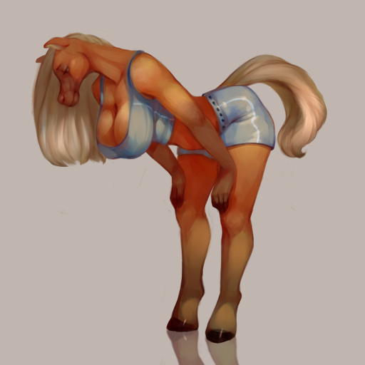 1:1 anthro baleinebleue bent_over bent_over_with_legs_held_straight blonde_hair breasts digital_media_(artwork) equid equine extended_arms female fur hair hands_on_knees hands_on_legs hands_on_own_knees hands_on_own_legs hands_on_own_thighs hands_on_thighs holding_knees holding_legs holding_thighs horse leaning_on_self legs_together mammal shaded solo sport straight_legs // 709x709 // 291.1KB