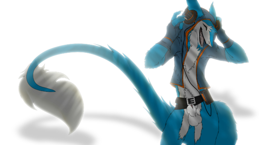 16:9 2015 animal_genitalia anthro balls blue_body blue_fur bottomless chest_tuft claws clothed clothing dancing digital_media_(artwork) eyes_closed facial_hair flaccid fluffy fur gamblefur genitals goatee headphones hi_res long_tail male mammal marshal_blue open_mouth penis sergal sheath simple_background smile solo teeth tongue tuft white_background white_body white_fur // 1920x1080 // 882.8KB