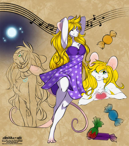 2020 4_toes 5_fingers alishka anthro blonde_hair clothed clothing digital_media_(artwork) feet female fingers hair hi_res mammal mouse murid murine rodent smile solo toes // 1125x1280 // 1.6MB
