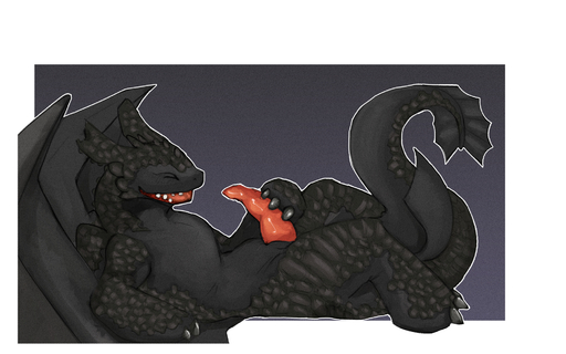 3_fingers 3_toes black_scales dragon erection feral how_to_train_your_dragon male male_only night_fury penis redponei scales // 2000x1250 // 2.5MB