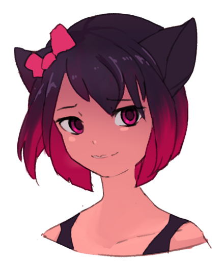 accessory animal_humanoid bust_portrait cat_humanoid corablue felid felid_humanoid feline feline_humanoid female hair hair_accessory hair_ribbon humanoid mammal mammal_humanoid pink_eyes portrait ribbons short_hair simple_background smile solo white_background // 751x886 // 334.6KB