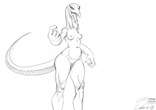 2021 anthro anthrofied beckoning bedroom_eyes breasts claws curvy_figure disney don_bluth female forked_tongue genitals gesture greyscale half-closed_eyes hi_res joanna_the_goanna lizard long_neck looking_at_viewer monitor_lizard monochrome muscular_legs narrowed_eyes non-mammal_breasts nude open_mouth potbelly pussy reptile sabrotiger scalie seductive simple_background sketch slightly_chubby small_breasts small_waist smile solo the_rescuers_(disney) the_rescuers_down_under tongue tongue_out white_background wide_hips // 2064x1457 // 297.2KB