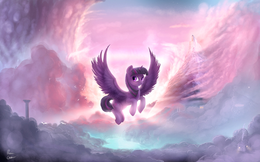 16:10 2016 building cloud cutie_mark digital_media_(artwork) digital_painting_(artwork) equid equine feathered_wings feathers female feral flying friendship_is_magic fur hair hasbro hi_res horn horse house landscape looking_at_viewer mammal mountain multicolored_hair my_little_pony outside photonoko purple_body purple_eyes purple_feathers purple_fur purple_hair sky smile solo spread_wings twilight_sparkle_(mlp) widescreen winged_unicorn wings // 1920x1200 // 953.4KB