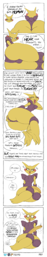 absurd_res alakazam aroused becoming_erect big_butt big_penis bodily_fluids butt comic cross-popping_vein degradation dialogue english_text erection exclamation_point flaccid flustered foreskin generation_1_pokemon genitals hi_res huge_penis humanoid humanoid_genitalia humanoid_penis indynd insult insulting_viewer long_image long_penis looking_at_viewer looking_back lying male multicolored_body narrowed_eyes nude on_side open_mouth penis pokemon_(species) question_mark retracted_foreskin shocked shocked_expression smile smug solo speech_bubble surprise surprised_expression sweat tall_image teasing text thick_penis thick_thighs two_tone_body video_games wide_hips // 750x4084 // 1.3MB