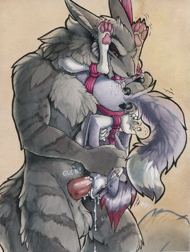 2021 5_fingers 69_position anthro anthro_on_anthro anthro_penetrated anthro_penetrating anthro_penetrating_anthro balls bfct biped bound canid canine chest_tuft duo ear_piercing female female_penetrated fingers fluffy fluffy_tail fur genitals grey_body grey_fur hi_res industrial_piercing interspecies male malefemale male_penetrating male_penetrating_female mammal oral oral_penetration painting_(artwork) pawpads paws penetration piercing pink_pawpads red_eyes ruaidri sex simple_background smile standing standing_69 standing_sex syandene traditional_media_(artwork) tuft watercolor_(artwork) // 967x1280 // 2.1MB