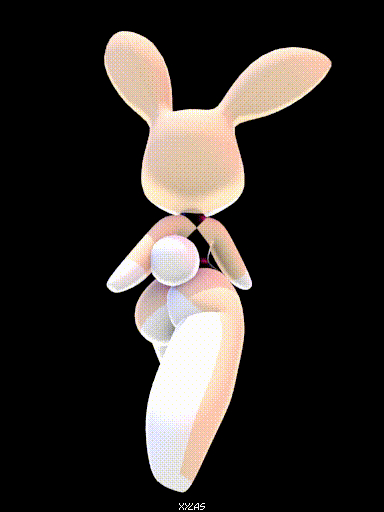 3:4 3d_(artwork) 3d_animation animated anthro breasts bubble_butt butt curvy_figure digital_media_(artwork) female high_framerate lagomorph leporid mammal rabbit rear_view short_playtime side_boob simple_background solo thick_thighs voluptuous walk_cycle walking xylas // 384x512 // 934.2KB