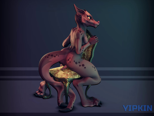 3d_(artwork) 3d_animation abstract_background animated anthro butt chair digital_media_(artwork) digitigrade erection freckles furniture genitals grinding hi_res horn invalid_tag kobold leg_(yipkin) male no_sound nude penis pink_body prehensile_tail reptile scalie short_playtime slim smile solo spikes spikes_(anatomy) tail_claw webm yipkin // 1920x1440, 5s // 3.0MB