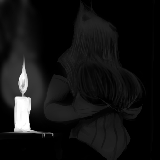 1:1 2018 anthro big_breasts black_and_white bone breasts candle clothing dark dress equid female hand_on_breast hi_res hladilnik mammal mare_in_black monochrome skull solo undead // 1280x1280 // 269.2KB